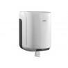 Distributeur essuie-mains coldis bobine tirage central plastique abs grand modèle clé fenêtre contrôle 22x22x31cm 450f