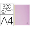 Chemise exacompta carte 240x320mm 320g documents a4 210x297mm soufflet dos toilé 30mm coloris lilas