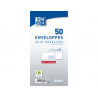 Enveloppes oxford recycle a fenetre auto adhesives avec bande de protection 110x220mm 50 unites