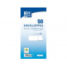 Enveloppes blanches oxford recycle auto adhesives avec bande de protection 80 g 110x220 mm 50 unites