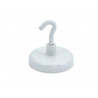 Crochet suspension wonday magnetique ï 36mm force 10kg coloris blanc lot 2 unites