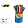 Lot bic kids visa 880 6 pots de 36 feutres pointe fine dont 1 gratuit coloris assortis