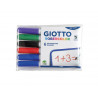 Pochette feutre robercolor pointe moyenne giotto pour tableau blanc odeur neutre ecriture 2mm 6 unites coloris
