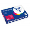 Ramette clairefontaine papier couleur a3 80g 500 feuilles coloris intense rouge