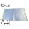 Protege documents exacompta a4 couverture polypro souple mate 80 vues grainees anti reflet coloris vert