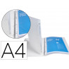Classeur exacompta chromaline couv souple capacite 140 feuilles 4 anneaux dos de 20 mm dim 32x25 cm coloris