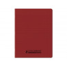 Cahier conquerant poplypropylene recycle indechirable et lavable 17x22 cm 96 pages seyes rouge