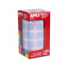 Gommette apli ronde 20mm coloris bleu clair rouleau 1770 unites