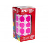 Gommette apli ronde 20mm coloris fuchsia rouleau 1770 unites