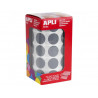 Gommette apli ronde 20mm coloris gris rouleau 1770 unites