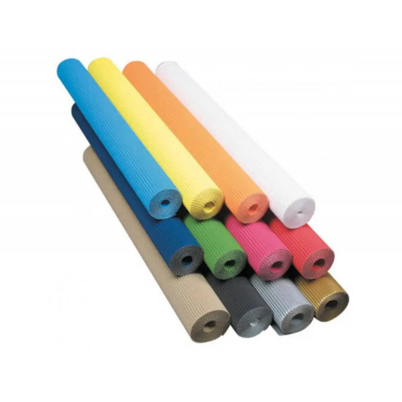 Carton ondule clairefontaine fine cannelure 50x70cm 300g coloris blanc 1 feuille