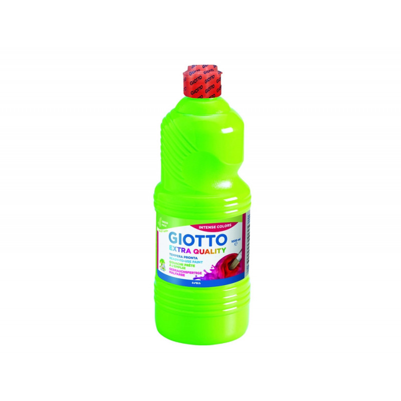Gouache giotto flacon 1l coloris vert printemps