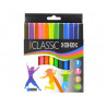 Pochette feutres de coloriage ulmann pointe large bloquee 12 unites coloris assortis