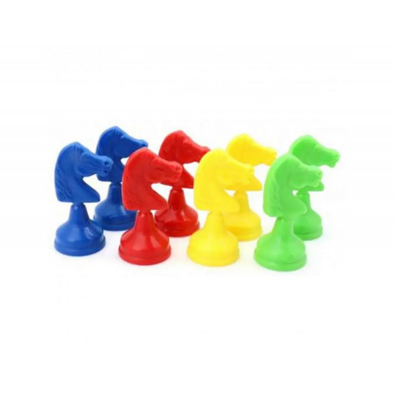 Jeu petits chevaux culture club 8 pieces 4 coloris assortis