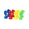 Jeu petits chevaux culture club 8 pieces 4 coloris assortis