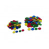 Jetons cayro 4 coloris assortis sachet de 100 pieces
