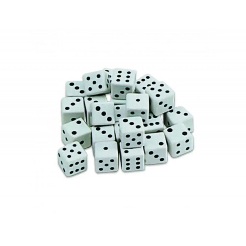 Lot de des arete 12mm clulture club 25 unites