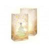 Lot photophores folia papier 19x11,5x7cm