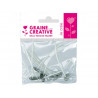 Lot meches sur pied graine creative pour bougies 8 unites 10cm