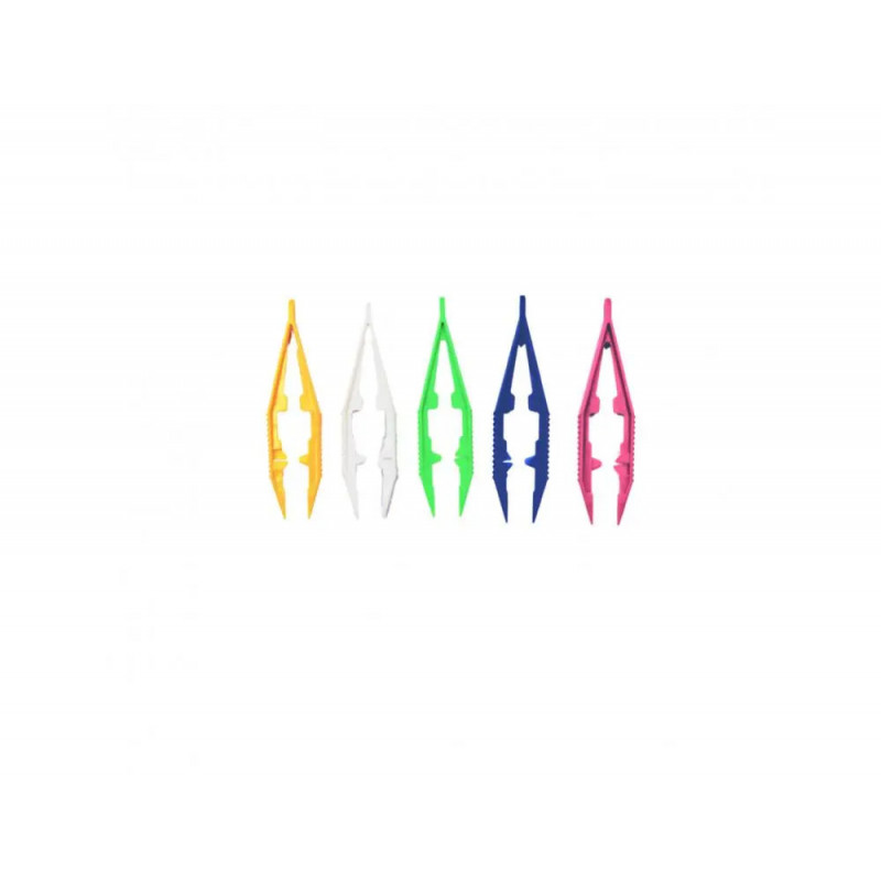 Lot pinces pour perles et aquaperles loolipo plastique pour enfants 5 coloris assortis