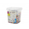 Aquaperles ocolor 5mm + 5 plaques + 2 vaporisateurs + 5 pinces + 8 motifs coloris assortis bac de 6000 perles