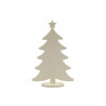 Sapin bois ocolor sur base 13x20cm coloris naturel lot de 10
