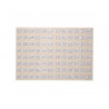 Gommette alphabet cleopatre 384 gommettes coloris blanc pochette de 4 planches