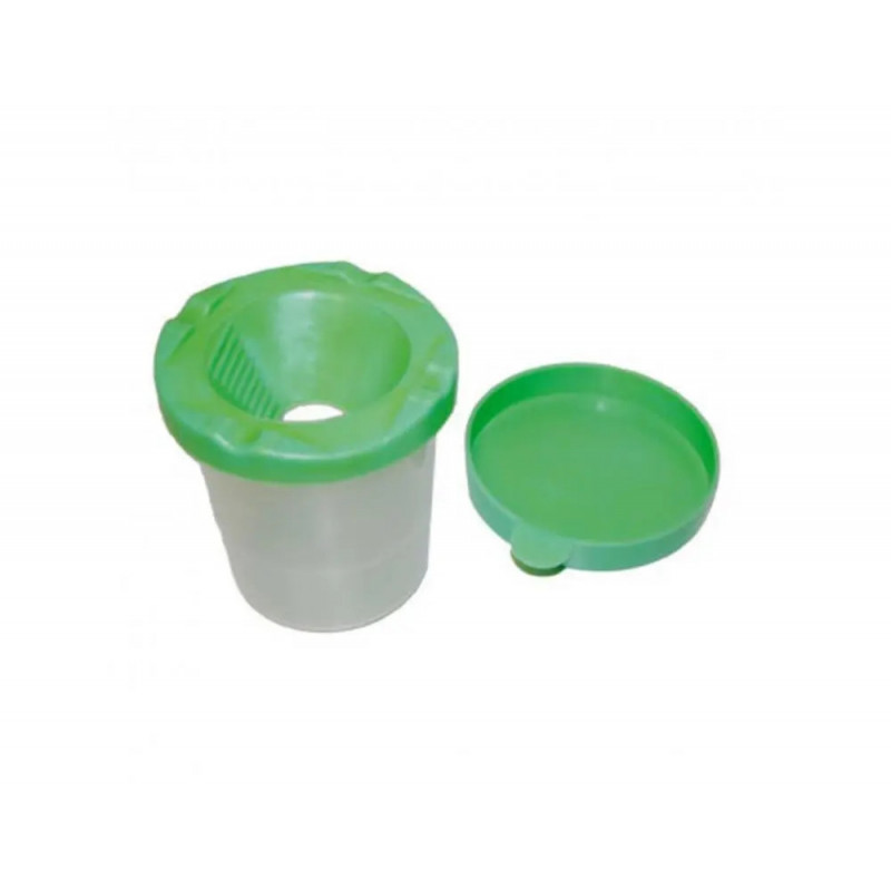Pot anti-verse pour peinture faibo hermetique avec couvercle coloris assortis