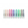 Assortiment crayons craies folia pour vitres effacable 12 unites coloris assortis