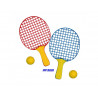 Jeux de raquette first loisirs set initiation jeux de raquettes legeres 26 cm lot de 12 et 12 balles en