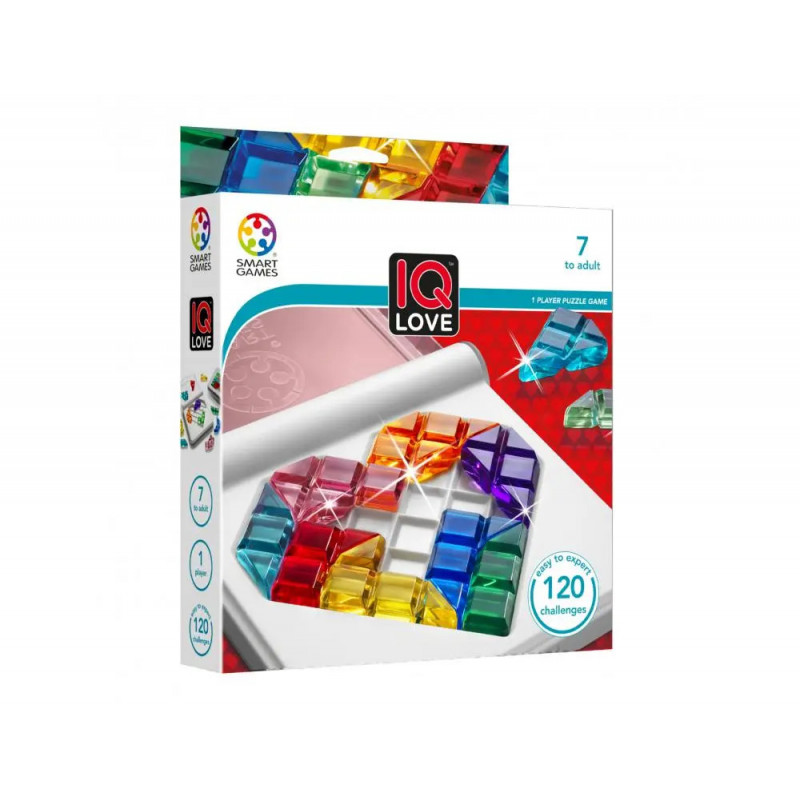Logique et reflexion smart iq love reconstituer un cîur 120 defis 10 pieces de jeu de couleur 1 livret 1 joueur