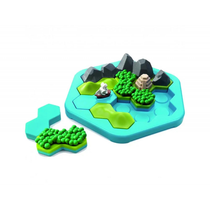 Logique reflexion smart la cite d or 80 defis 5 niveaux de difficultes 1 plan de jeu 4 tuiles 1 piece fixe 1