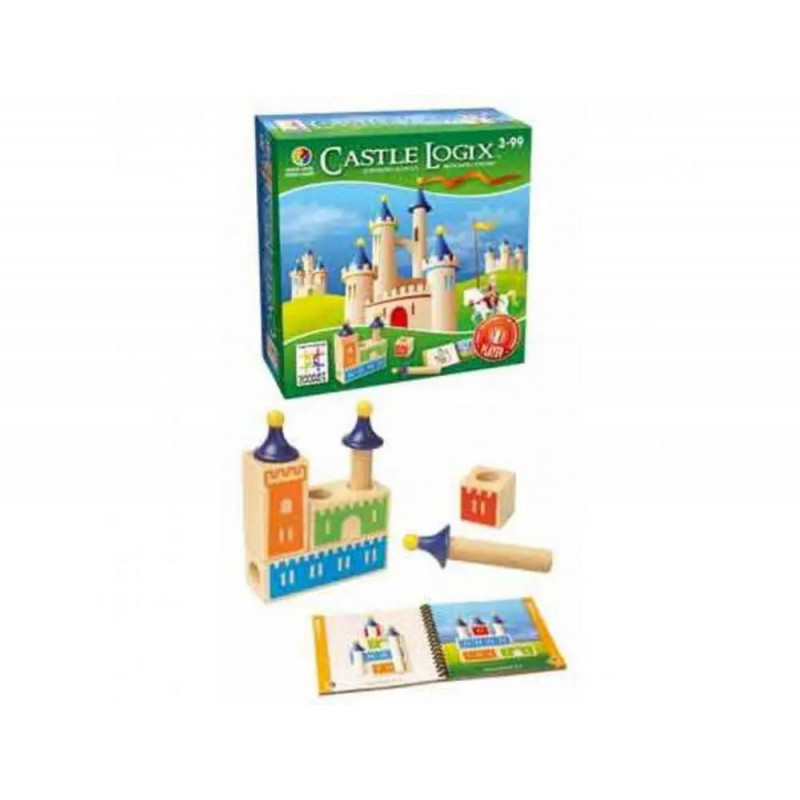 Logique reflexion smart chateeau logix construction avec blocs et tours 4 blocs en bois 3 tours 1 livret 48