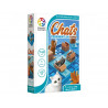 Logique reflexion smart chats tournent en rond 60 defis proposes 1 plateau de jeu 5 chats 4 pieces de jeu 1