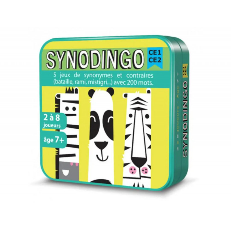 Apprendre a lire et a ecrire cocktail games synodingo ce1 au ce2 5 regles synonymes et contraires 103 cartes 6