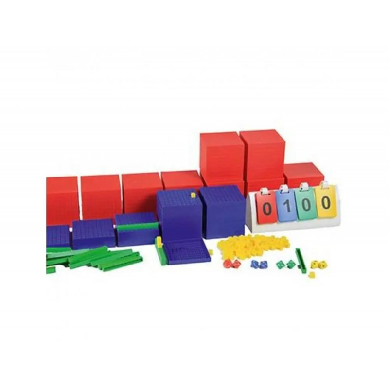 Base 10 wissner base 10 set ecole compter de 1 a 10 000 activites de manipulation 100 cubes 50 barres 30 plaques