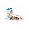 Atelier cubes miniland math premieres notions mathematiques 100 cubes 10 coloris assortis 20 cartes d
