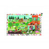 Puzzles carton d observation djeco la ferme 35 pieces et 1 poster modele