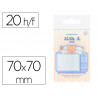 Bloc notes imaginovo adhesifs meow television 20 feuilles 70x70 mm