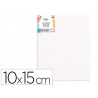 Toile sur chassis liderpapel 0p agrafee au dos 100% coton bords en bois 10x15 cm 280g/m2 certifie