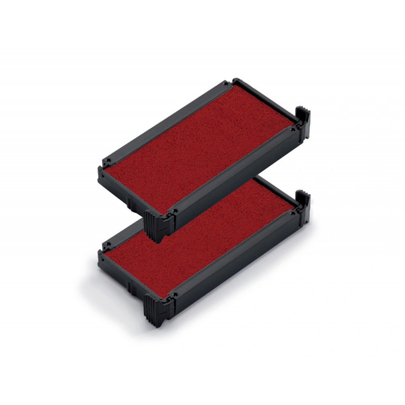 Cassette encrage trodat 6/4912 pour tampon encreur printy coloris rouge pack 2 unites