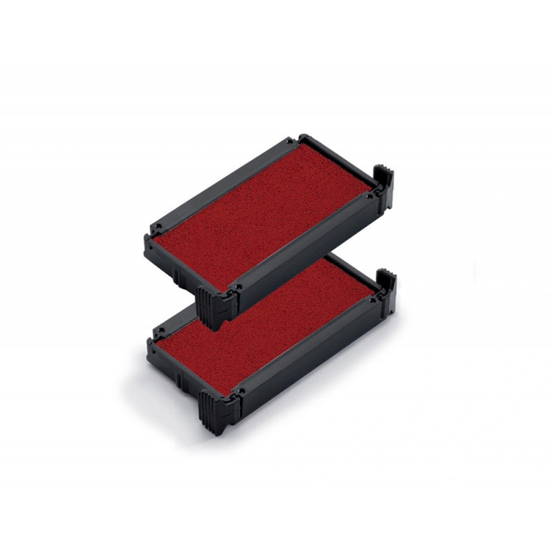Cassette encrage trodat 6/4911 pour tampon encreur printy coloris rouge pack 2 unites