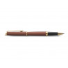 Roller waterman hemisphere metallic capuchon clip pointe fine encre noire coloris rouge cuivre coffret cadeau