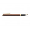 Stylo-plume waterman hemisphere metallic capuchon clip pointe fine coloris rouge cuivre coffret cadeau