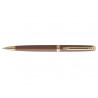 Stylo-bille waterman hemisphere metallic retractable clip pointe moyenne encre bleue coloris