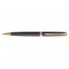 Stylo-bille waterman hemisphere metallic retractable clip pointe moyenne encre bleue coloris