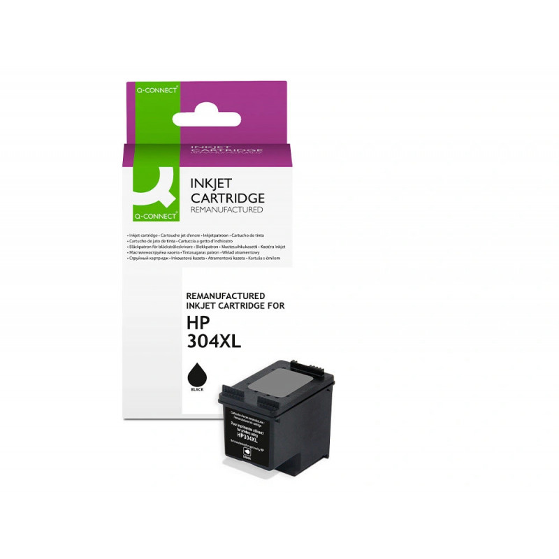 Cartouche q-connect jet d'encre compatible hp 304xl 700p couleur noir