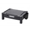 Support q-connect pour moniteur/imprimante hauteur reglable 10,3cm a 13,3cm avec tiroir 434x336x133mm coloris