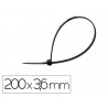 Scelle q-connect 200x3,6mm coloris noir sachet 100 unites