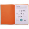 EXACOMPTA Paquet de 250 sous-chemises SUPER 60 en carte 60 grammes coloris Orange